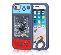 Jowhep Case for iPhone SE 2022/2020 Cartoon 3D Phone Case for iPhone 7/8/6/6S Cute Kawaii Fun Quicksand Game Sparkle Bling Design Designer Silicone Cover Cool Funny Cases for Girls Kids Boys