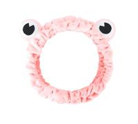 Jowmoy Pink Frog Eye Elastic Headband - Versatile for Spa, Skincare, Makeup, Face Wash, Fun Gift for Women (1 Pack)