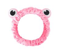 Jowmoy Rose Red Frog Eye Elastic Headband - Versatile for Spa, Skincare, Makeup, Face Wash, Fun Gift for Women (1 Pack)