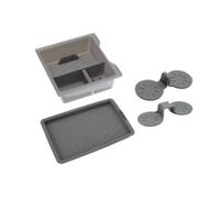 JOWUA Center Console Set Compatible for Tesla New Model Y Juniper 2025+ Include Light Transmission Center Console Organizer, 2PCS Cup Coater, Center Console Silicone Mat