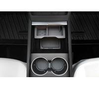 JOWUA Center Console Set Compatible for Tesla Reengineered Model 3 Highland 2024+ Include Light Transmission Center Console Organizer, 2PCS Cup Coater, Premium Silicone Cable Organizer Mat