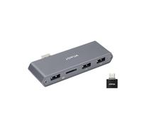 JOWUA Dual-Function Storage Hub & MicroSD Reader for Tesla Model Y (2025+), Model 3 Highland (2024+), S/X/Cybertruck, 3-Port (1 USB 3.0, 2 USB-A)