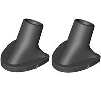 Jowxsx 2 Pcs Black Golf Bag Stand Feet Replacement, Wear-Resistent Golf Bag Rubber Feet Replacement, Necessary Golf Club Bag Accessories Strong Grip, Easy to Install, Golf Club Bag Accessories