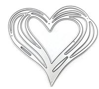 Jowxsx Heart Die Cuts Stencil, Metal Template Moulds Cutting Dies for DIY Scrapbooking, Photo Album Decorative Embossing, Paper Dies for Card Making