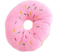 Jowxsx Pink Donut Shape Dog Toys,Plush Pet Toy Sprinkled Donut Dog Chew Toy,No Stuffing Squeaky Plush Toy, Animal Play Toys