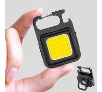 Jowxsx Small Flashlight, Mini LED Flashlight Keychain,COB Pocket Torch,LED Camping Lights, 500 Lumen Bright Mini Keychain with Emergency Light, Multifunctional Outdoor Work Lamp, Small, Portable