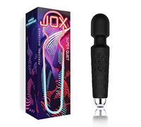 JOX Wand Massager Wireless Handheld Personal Massager for Women 8 Powerful speeds 20 Modes Cordless Electric Quiet Waterproof - Travel Bag Included (Black)