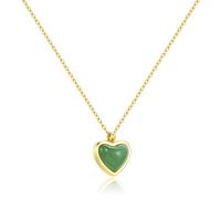 Joxevyia Carnelian Crystal Heart Necklace Raw Stone Healing Crystals Dainty Heart Gemstone Gold Pendant Necklace Anniversary Birthday Valentines Gift for Her, Metal, No Gemstone
