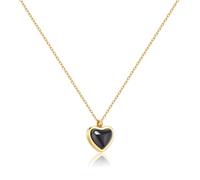 Joxevyia Carnelian Crystal Heart Necklace Raw Stone Healing Crystals Dainty Heart Gemstone Gold Pendant Necklace Anniversary Birthday Valentines Gift for Her, Metal, No Gemstone