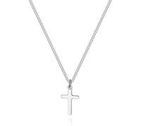 Joxevyia Cross Necklace for 14K Gold Filled Stainless Steel Small Cross Pendant with Cuban Chain Necklace Simple Faith Jewelry Christmas Gift for Men Women 16-24 Inches, 16 inches, Metal, Cubic