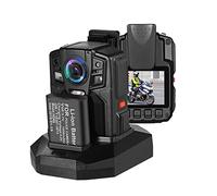 JOXLOVER Body Camera, HD66/D7 2K 1440P Body Camera IP68 Waterproof Drop Resistant Two Batteries with Base Chest Wearable Cam(With 32GB)