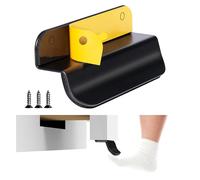 Joxodak Trash Cabinet Foot Pull - Hands-Free Door Solution for Trash Drawer, Adhesive Toe Pull Comfortable for Barefoot Use (1, Matte Black)
