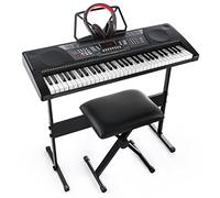 Joy 61-Key Standard Keyboard Kit Including USB Music Player Function, Bundle with Headphone, Stand, Stool, Power Supply (JK-66MKit)