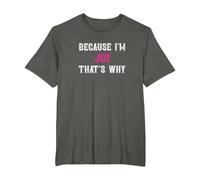 Joy/Because I'm Joy That's Why - Pink Joy Name T-Shirt, Men's Big and Tall, Asphalt Grey, 5X Tall
