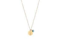 Joy by Corrine Smith Women's December Birth Flower Necklace with Birthstone in Metallic Gold | Size: 18 inches Joy by Corrine Smith Metallic Gold 18 inches