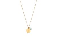 Joy by Corrine Smith Women's March Birth Flower Necklace with Birthstone in Metallic Gold | Size: 18 inches Joy by Corrine Smith Metallic Gold 18 inches
