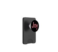 JOY - Christian Faith Candy Cane Red & White Christmas PopSockets PopWallet for MagSafe