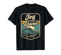 Joy Comes in Waves Ocean Swimming Wild Cold Dips Women T-Shirt