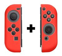 Joy-Con Anti-Slip Silicone Rubber Skin Guard Case Cover (RED)