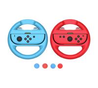 Joy Con Wheels Includes Thumb Grip Caps - Compatible with Nintendo Switch 1 & 2