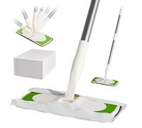 Joy Cruise Sweeper 2-in-1 Dry + Wet Cleaning Tool,Floor Mopping and Sweeping Kit Includes 1 Sweeper,40 Dry Sweeping Cloths,6 Wet Mopping Cloths