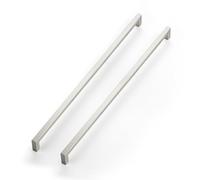 JOY DECOR 2 Pack Cabinet Handles,18 Inch Brushed Nickel Cabinet Pulls,Kitchen Cabinet Handles Square Drawer Pulls Stainless Steel Drawer Hardware Handles, 458mm Hole Centers