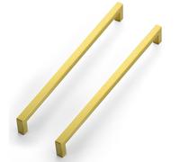 JOY DECOR Gold Square Kitchen Cabinet Handles 11-1/3 Inch 18 Pack