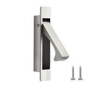 JOY DECOR Pocket Door Pull Handle, Edge Pull, Satin Nickel Flush Mount for Sliding Doors (1 Pack)