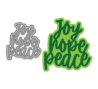 Joy Die Cuts for Card Making, Hope Peace Metal Cutting Dies for Paper Scrapbooking, DIY Stencils for Album Party Wedding Festivals Decoration