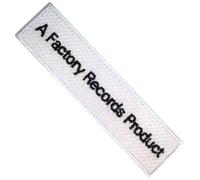 Joy Division Factory Records Woven Iron On Patch (One Size) (White/Black)
