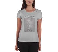 Joy Division T Shirt Space Lady Logo Official Womens Skinny Fit Heather Grey S
