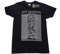 Joy Division T-Shirt: Unknown Pleasures White On Black OFFICIAL NEW