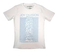 Joy Division Unknown Pleasures FP Womens Skinny Fit T Shirt S White