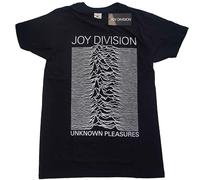 Joy Division T-Shirt: Unknown Pleasures White On Black OFFICIAL NEW