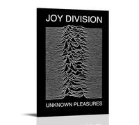 Joy Division Unknown Pleasures Album Poster Decorative Aesthetic Canvas Posters Wall Art Decor Living Modern Bedroom Decoration 12x18inch(30x45cm) Frame-style