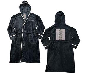 Joy Division Unknown Pleasures Bathrobe in Black | Size: Medium Joy Division Black M
