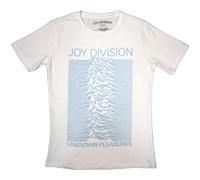 Joy Division Unknown Pleasures FP Womens Skinny Fit T Shirt S White