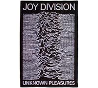 Joy Division Unknown Pleasures Woven Iron On Patch (One Size) (Black/White)
