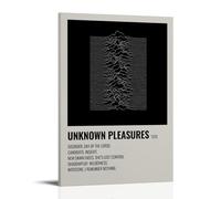 Joy Division Unknown PleasuresArt Decoration Painting Waterproof And Stain Resistant, Living Room Study Coffee Shop Wall Painting Free Installation Easy to Clean Preferred Gift Giving OptionFrame-styl