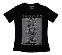 Joy Division Women's Unknown Pleasures T-Shirt in Black | Size: Small Joy Division Black S