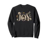Joy Floral Dragonfly Wildflowers Daisies Vintage Sweatshirt