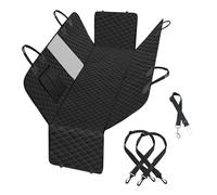 Joy & Friends - Premium Dog Car Seat Cover - Hammock Style Back Seat Protector - Waterproof, Mesh Window, Non-Slip, Scratch-Proof, Machine Washable, Universal Fit for Cars, SUVs & Trucks
