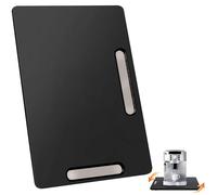 Joy&Grace Appliance Slider for Kitchen Appliances 360° Rolling Sliding Tray for Coffee Maker Countertop, Bamboo Coffee Pot Slider Rolling Tray (Black, Medium 14.5" x 10")