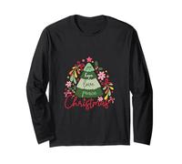 Joy Hope Love Peace cute Funny Christian Christmas Long Sleeve T-Shirt