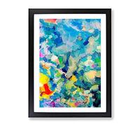 Joy In Life Abstract Framed Print | A4 Black Framed Wall Art | Ready to Hang | Abstract Fantasy Picture | Living Room Bedroom Lounge Office