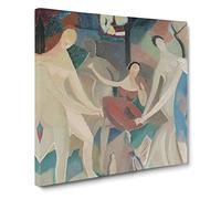 Joy In The Woods by Alice Bailly Classic Painting Canvas Wall Art Print Ready to Hang, Framed Picture for Living Room Bedroom Home Office Décor, 20x20 Inch (50x50 cm)