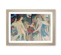 Joy in The Woods by Alice Bailly Framed Print | A2 Oak Framed Wall Art | Ready to Hang | Modern Landscape Picture | Living Room Bedroom Lounge Office