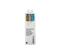 CRICUT Joy Metallic Marker Pens - Gold, Silver & Blue, Pack of 3