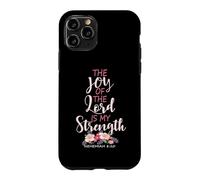 Joy Of The Lord Is My Strength Scripture Christian Floral Case for iPhone 11 Pro