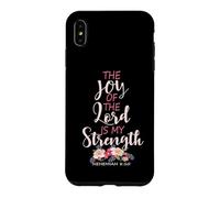 Joy Of The Lord Is My Strength Scripture Christian Floral Case for iPhone XS Max